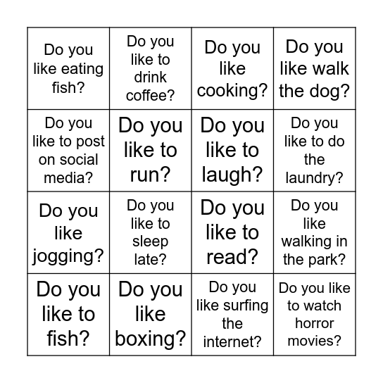 Free Time_Literacy Bingo Card