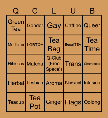 Tea Party Bingo! Bingo Card
