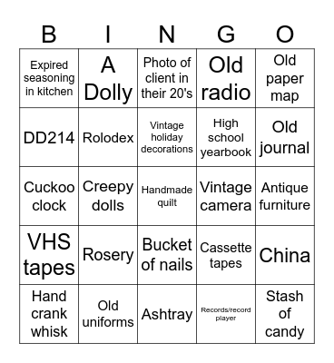 ANGELS BINGO Card