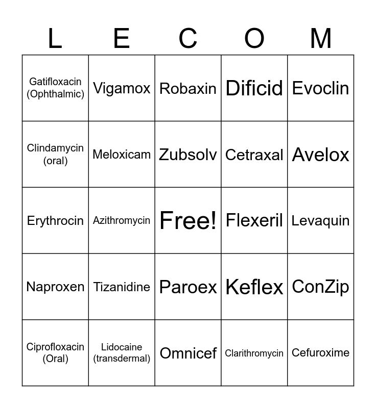 IPP Quiz #1 Bingo Card