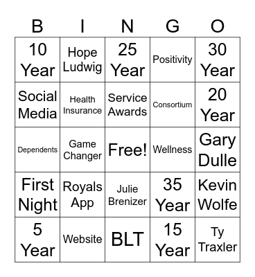 Welcome Back!!! Bingo Card