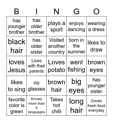 BBQ1 Bingo Card