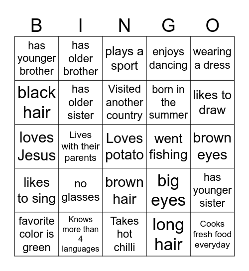 BBQ1 Bingo Card