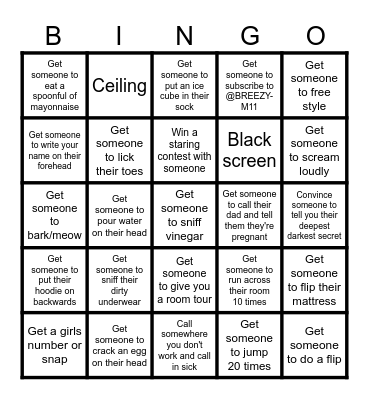 Ome TV BINGO Card