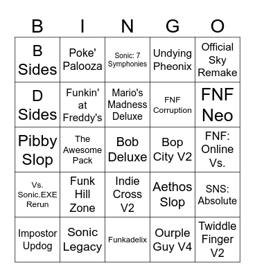 FunkCast Bingo Card
