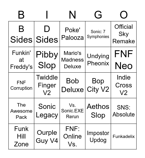 FunkCast Bingo Card