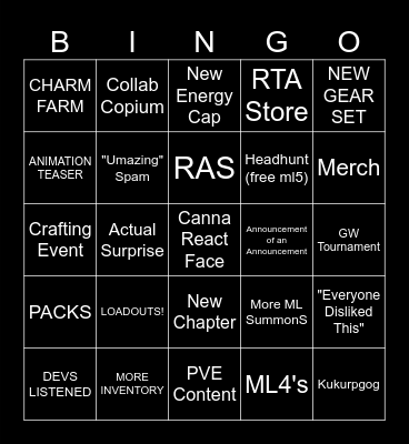 Birthday Bingo Card