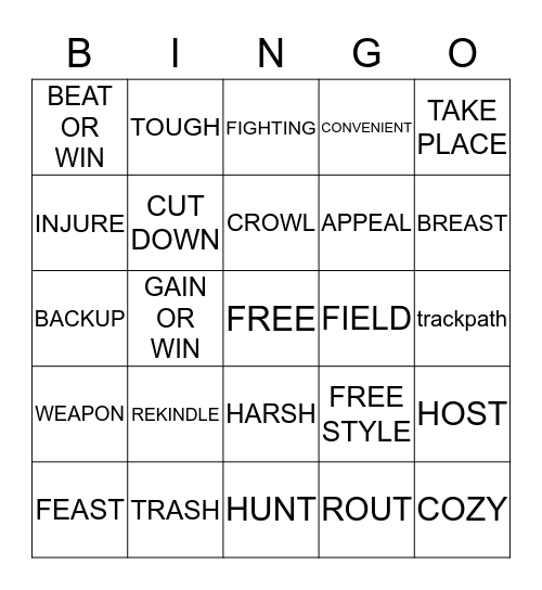 WORDS WEEK 1 BACH Bingo Card