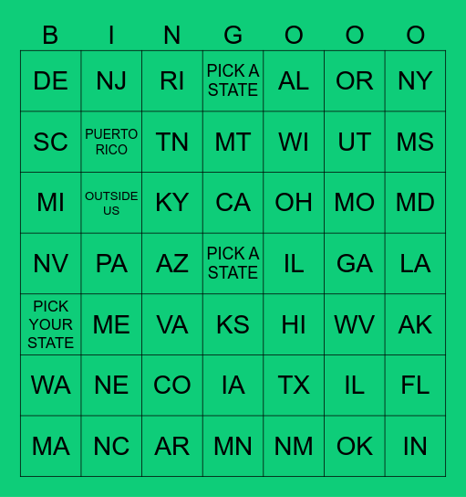 LET'S TRAVEL Bingo Card