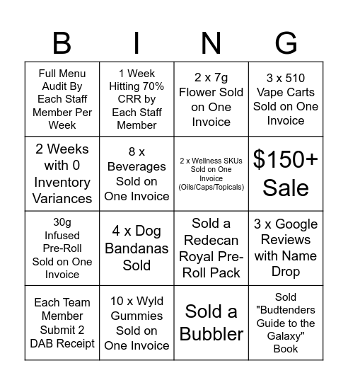 Chestermere Round 2 Bingo Card