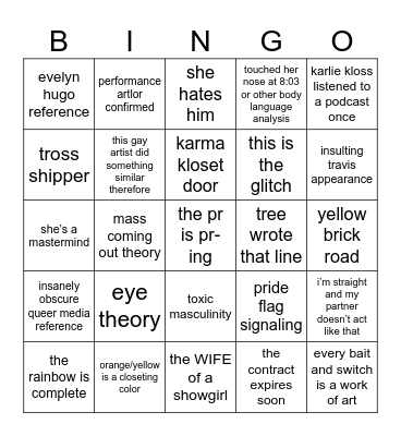 gaylor new heights petty bingo Card