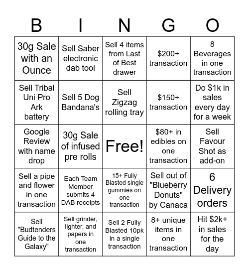 P6+P7 BINGO Card