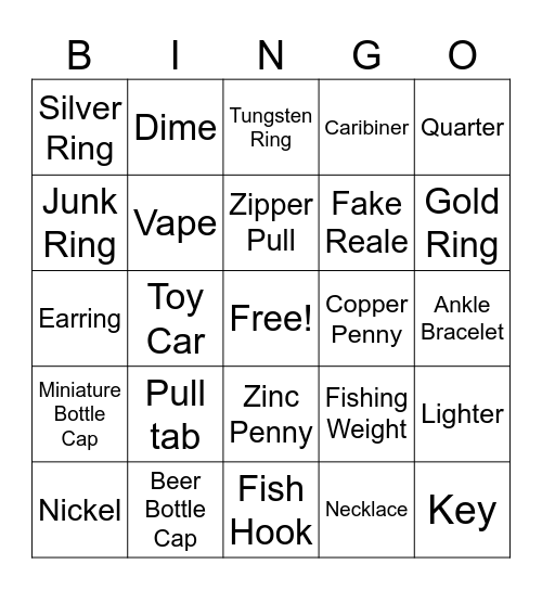 Beach Babe Bingo Card