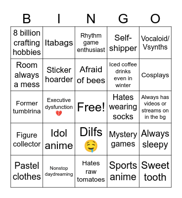 Quinngo Bingo Card