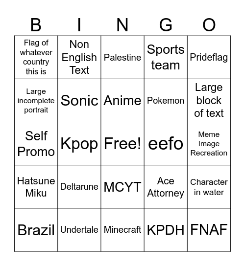WPlace Bingo Card