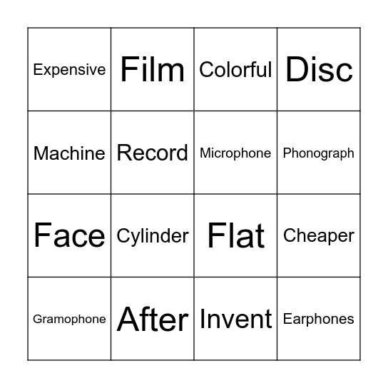 Bingo Card