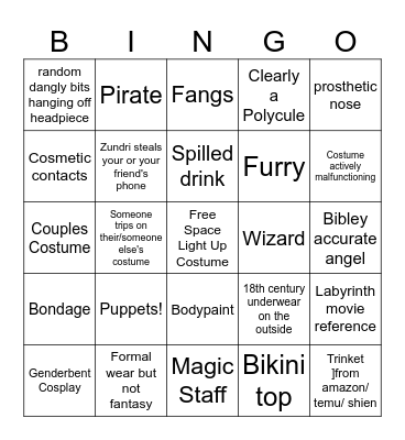 Labyrinth Bingo - performer's don't count Bingo Card