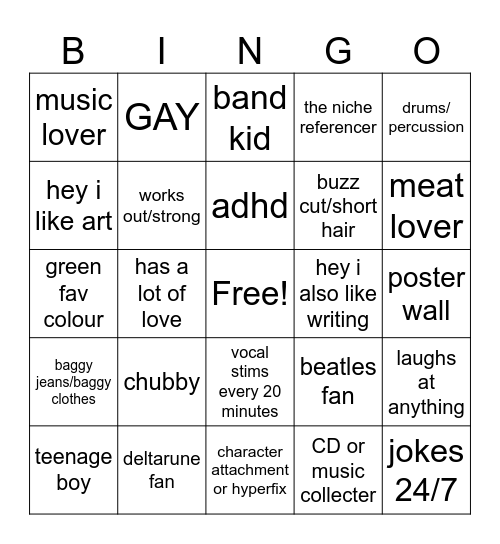 felix bingo yes yes yes Bingo Card