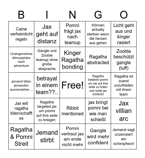 TADC predictions Bingo Card