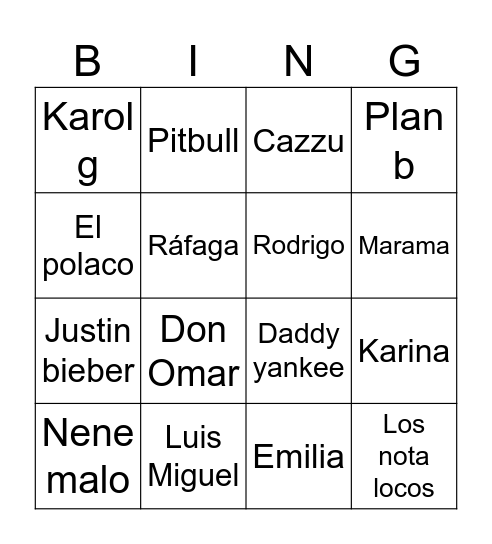 Birthday luz Bingo Card