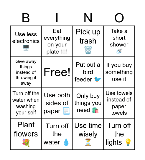 Earth Bingo 🌎 Bingo Card