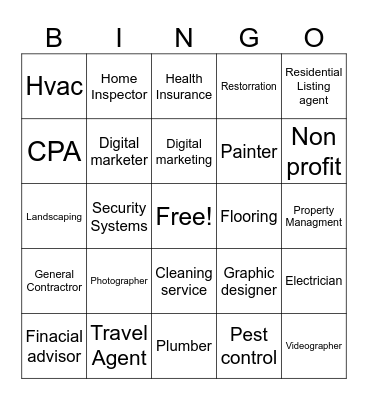 At the Creek Bingo Card