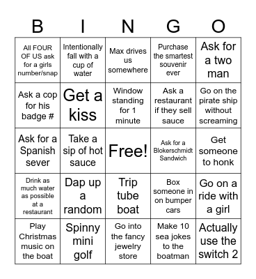Beach Bingo #2 Bingo Card