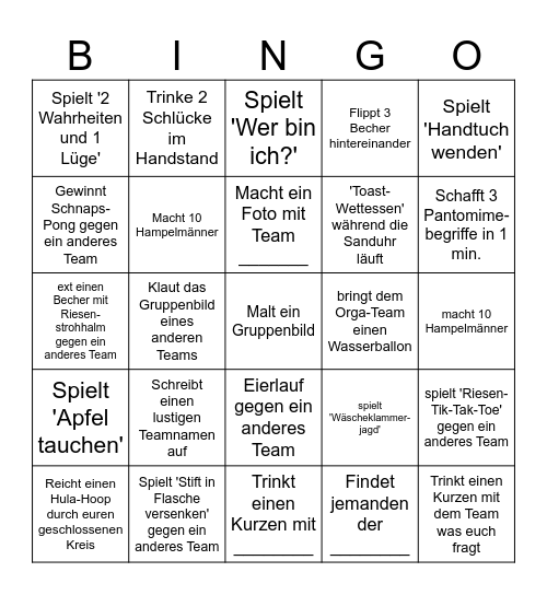Zelter-Bingo :) Bingo Card