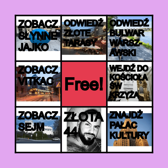 BINGO WARSZAWSKIE Bingo Card