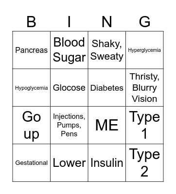 DIA-BINGO Card