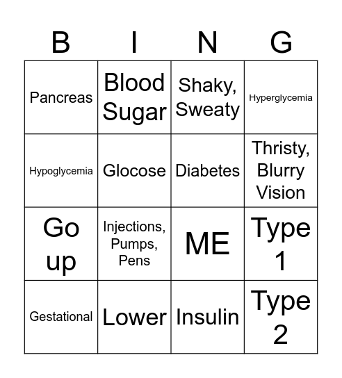 DIA-BINGO Card