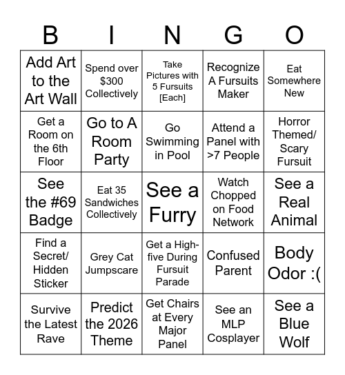 FM 2025 Bingo Card