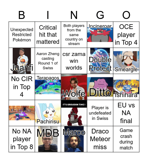 Worlds 2025 Bingo Card