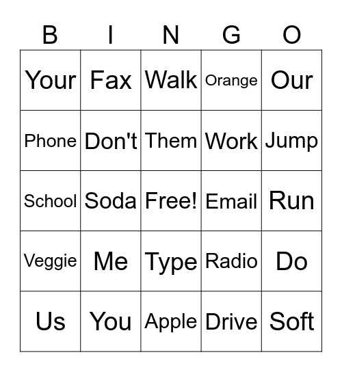 Boarding Pass Bingo Card