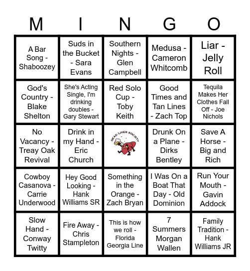 Country Vibes! Bingo Card
