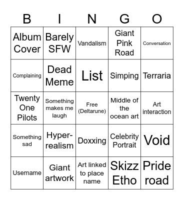 WPlace Bingo Card