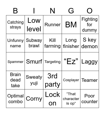 JJS BINGO Card