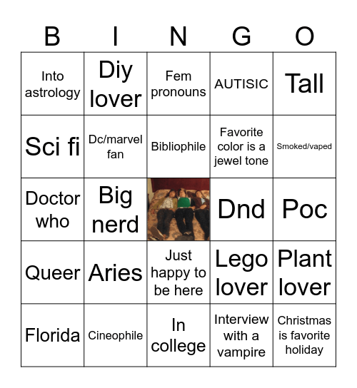 Ren Bingo Card