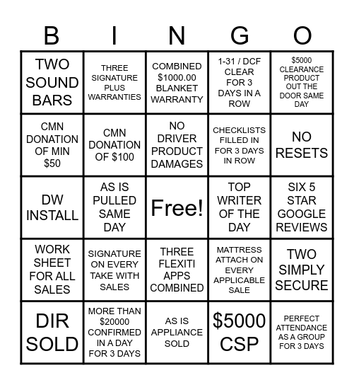 BRICK BEACH BINGO Card