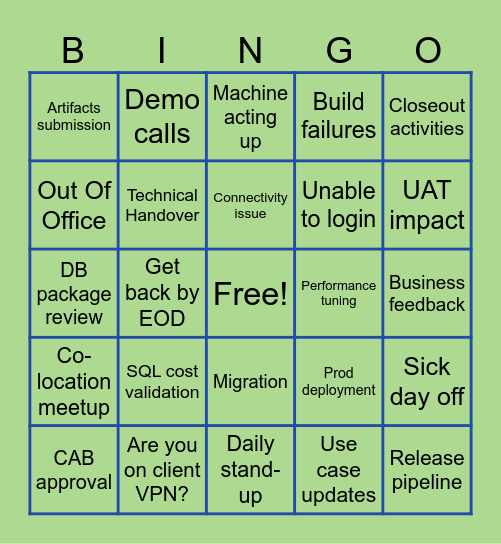 VA IE Happy Hour Bingo Card