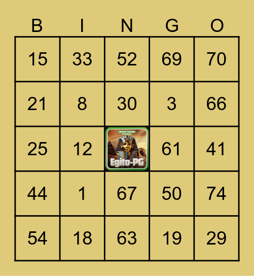 🥭 GRUPO 08 - CLARA 🥭 Bingo Card