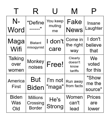 MAGA BINGO Card