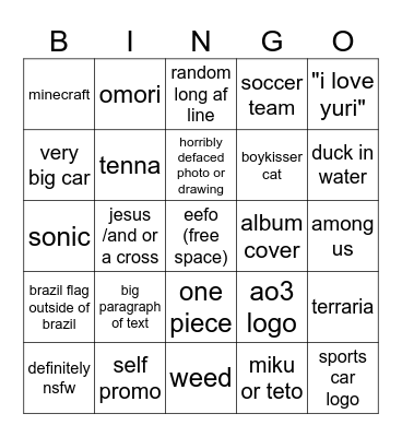 wplace bingo!! Bingo Card