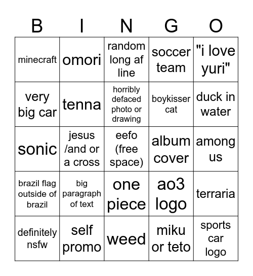 wplace bingo!! Bingo Card
