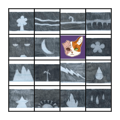Warrior Cats Clan Emblems Bingo Card