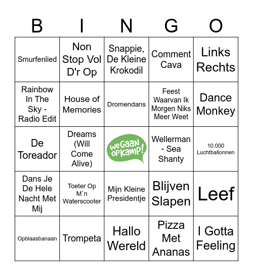 Schaatskamp Willingen 2025 Bingo Card