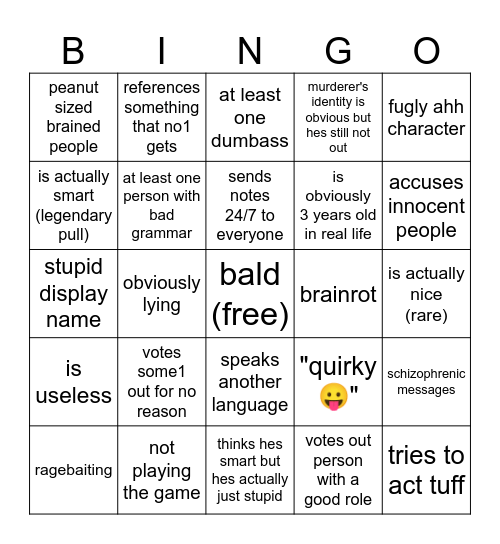 flicker bingo Card