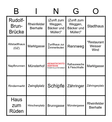 GASSEN-BINGO Card