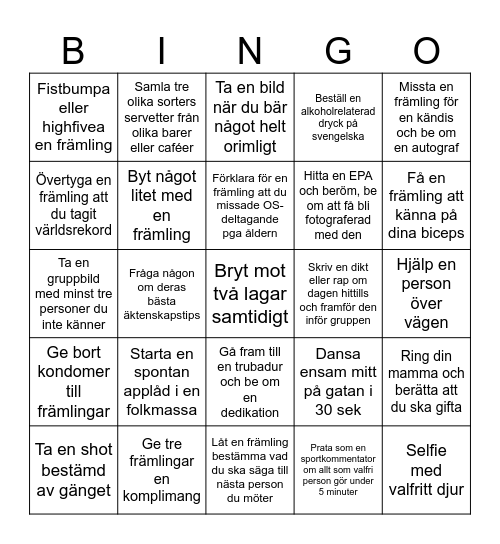 Fredriks raggarbingo Card