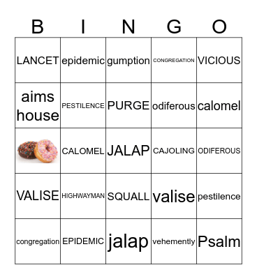 FEVER 1793 BING Bingo Card
